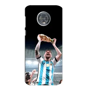 Чехлы Лео Месси Аргентина для Motorola MOTO G6 (Счастливый Месси)