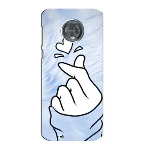 Чехлы (Знак сердечка) на Motorola MOTO G6 (Сердечка знак)