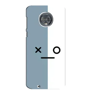 Силиконовые Чехлы (смешные стикеры) для Motorola MOTO G6 (Серо-белый)