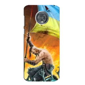 Чехол с картинкой (Патриотический КОЗАК) на Motorola MOTO G6 (Сильный Козак)