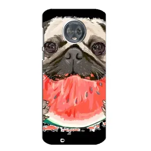 Чехол (ТПУ) Милые собачки для Motorola MOTO G6 (Смешной Мопс)