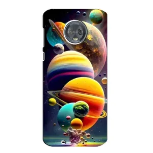Чехол (ТПУ) с планетами на Motorola MOTO G6 (Солнечна система)