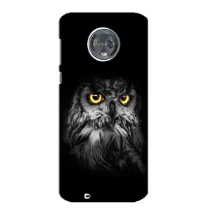 Чехлы с принтом СОВЫ для Motorola MOTO G6 (Сова на чёрном)