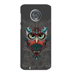 Чехлы с принтом СОВЫ для Motorola MOTO G6 (Сова на сером)