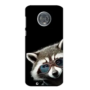 Силиконовый Чехол с Енотами на Motorola MOTO G6 (Стильный Енот)