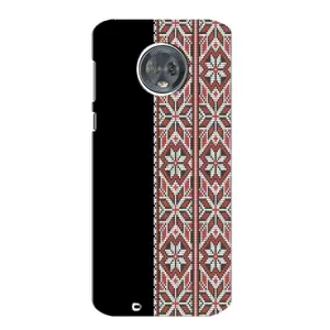Силиконовый Чехол на Motorola MOTO G6 с картинкой Вышиванки (Стильная вишиванка)