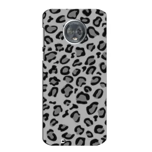 Чехол с леопардовым принтом на Motorola MOTO G6 (Темный леопрад)