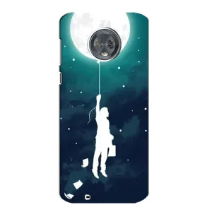 Чехол (ТПУ) с планетами на Motorola MOTO G6 (To The moon)