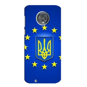 Чехол с Украинской символикой на Мото Джи 6 (Украина это Европа)