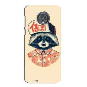 Силиконовый Чехол с Енотами на Motorola MOTO G6 (В кепчику)