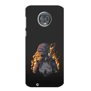Чохол з картинкою "Герой Pubg" на Motorola MOTO G6 (В полум'ї)