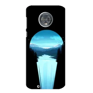 Летний Чехол на Motorola MOTO G6 (Синий Водопад)