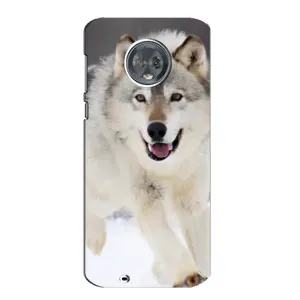 Чехол с Волком на Motorola MOTO G6 (Волк на снегу)