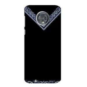Силиконовый Чехол на Motorola MOTO G6 (Воротник вышиванки)
