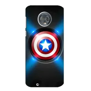 Чохол с Щітом Капітана Америки на Motorola MOTO G6 (Яскраий Щит Капітана)