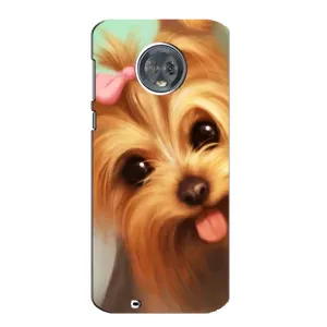 Чехол (ТПУ) Милые собачки для Motorola MOTO G6 (Йоршенский терьер)