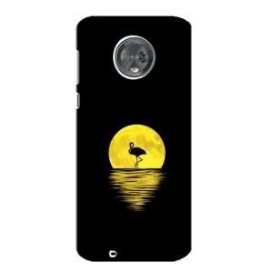 Летний Чехол на Motorola MOTO G6 (Желтый Закат)