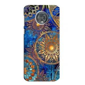 Чохли з сенсом на Motorola MOTO G6 (Золоті узори)