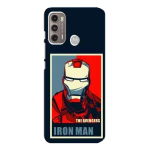 Чехол Супергерой Железный человек на Motorola MOTO G60 (Art Iron man)