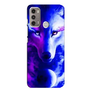 Чехол с Волком на Motorola MOTO G60 (Арт-Волк)