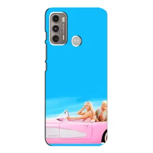 Силиконовый Чехол Барби Фильм на Motorola MOTO G60 (Барби и Кен)