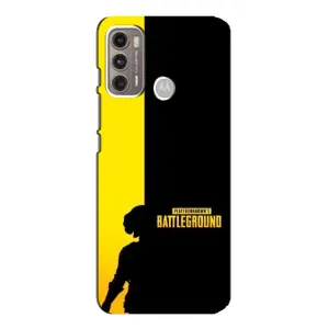 Чехол (TPU) с картинкой "Лого Пабг" на Моторола Мото джи 60 (Battlegrounds)