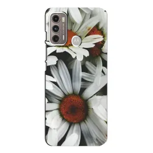 Чехол с ромашками на Motorola MOTO G60 (Цветы Ромашки)