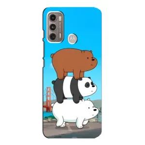 Чехлы с Пандами на Motorola MOTO G60 (Друзья)