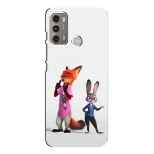 Силиконовый чехол с принтом Зоотрополіс для Motorola MOTO G60 (Джуди и Ник)