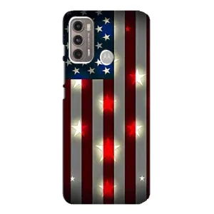 Чехол Флаг USA для Motorola MOTO G60 (Флаг США 2)