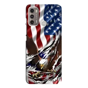 Чехол Флаг USA для Motorola MOTO G60 (Флаг USA)