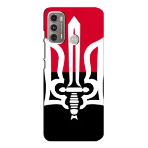 Чехлы УПА (Красно-Чёрный) на Motorola MOTO G60 (Герб Украины)