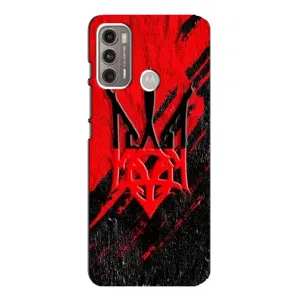 Чехлы УПА (Красно-Чёрный) на Motorola MOTO G60 (Герб в цвете УПА)