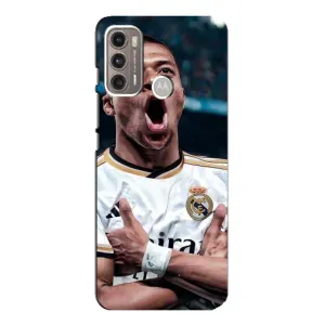 Чехол (TPU) с Футболистом на Motorola MOTO G60 (Гол Мбаппе)