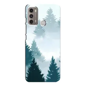 Летний Чехол на Motorola MOTO G60 (Горный лес)