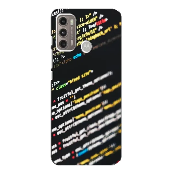 Чехол с рисунком «Код» для Motorola MOTO G60 Чехол с рисунком «Код» для Motorola MOTO G60