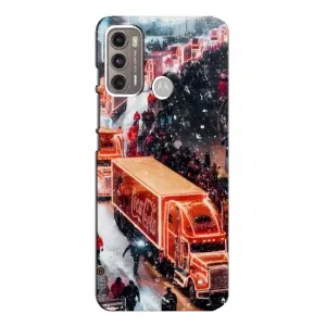 Чехлы на Новый Год Motorola MOTO G60 (Кока Кола)