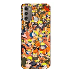 Чехлы с принтом Наруто на Motorola MOTO G60 (Коллаж Наруто)