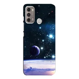 Чехол (ТПУ) с планетами на Motorola MOTO G60 (Космический вид)