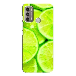 Чехол с изображением вкусной еды для Motorola MOTO G60 (Лайм)