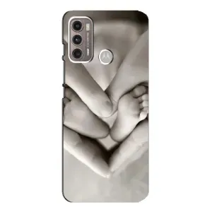 Чехлы для МАМЫ на Motorola MOTO G60 (Любящие руки)