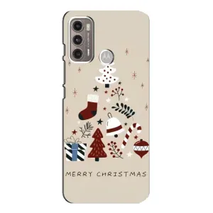Чехол Санта Клаус для Motorola MOTO G60 (Merry Christmas)