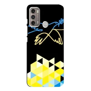 Чехол на Motorola MOTO G60 Украинский дизайн (Мир для Украины)
