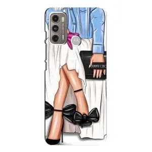 Силиконовый Чехол на Motorola MOTO G60 с картинкой Стильных Девушек (Мода)