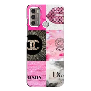 Чехол (Dior, Prada, YSL, Chanel) для Motorola MOTO G60 (Модница)