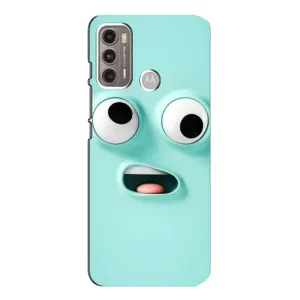 Силиконовые Чехлы (смешные стикеры) для Motorola MOTO G60 (Забавное мятное лицо)