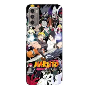 Купить Чехлы на телефон с принтом Anime для Motorola MOTO G60 (Наруто постер)