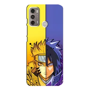 Купить Чехлы на телефон с принтом Anime для Motorola MOTO G60 (Naruto Vs Sasuke)