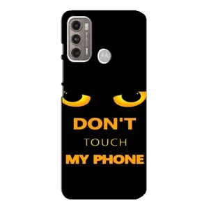 Чехол с Прикольным принтом на Motorola MOTO G60 (Не трогай мой телефон)