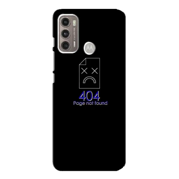 Чехол с рисунком «Ошибка 404» для Motorola MOTO G60 Чехол с рисунком «Ошибка 404» для Motorola MOTO G60